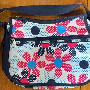 LeSportsac Polka Dot Floral Crossbody Bag